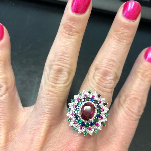 Multicolored Fashion Ring - Picture 8 of 9